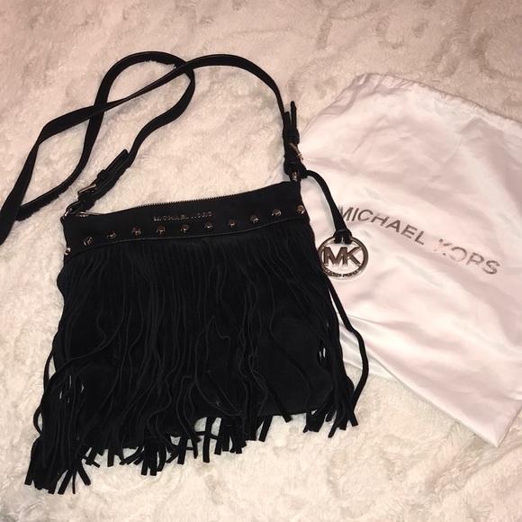 MICHAEL Michael Kors Handbags - Authentic Suede fringe Michael Kors crossbody